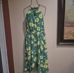 NY&C Green Floral Dress - Medium